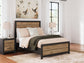 Vertani Full Panel Bed with Mirrored Dresser, Chest and 2 Nightstands