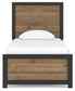 Vertani Twin Panel Bed with Nightstand