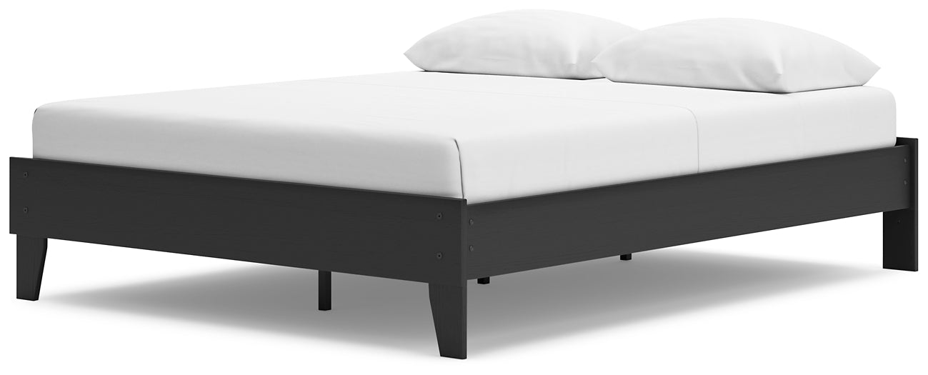 Socalle Queen Platform Bed with Dresser, Chest and Nightstand