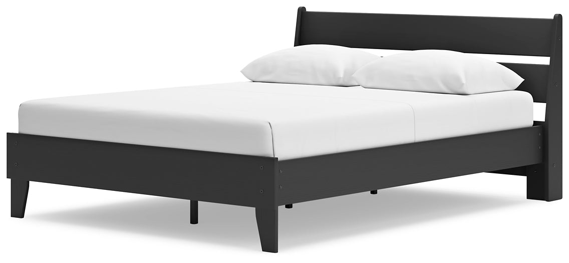 Socalle Queen Panel Platform Bed with Dresser and 2 Nightstands