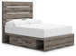 Graystorm Full Panel Bed with Storage