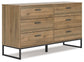 Deanlow Twin Platform Panel Bed with Dresser, Chest and 2 Nightstands