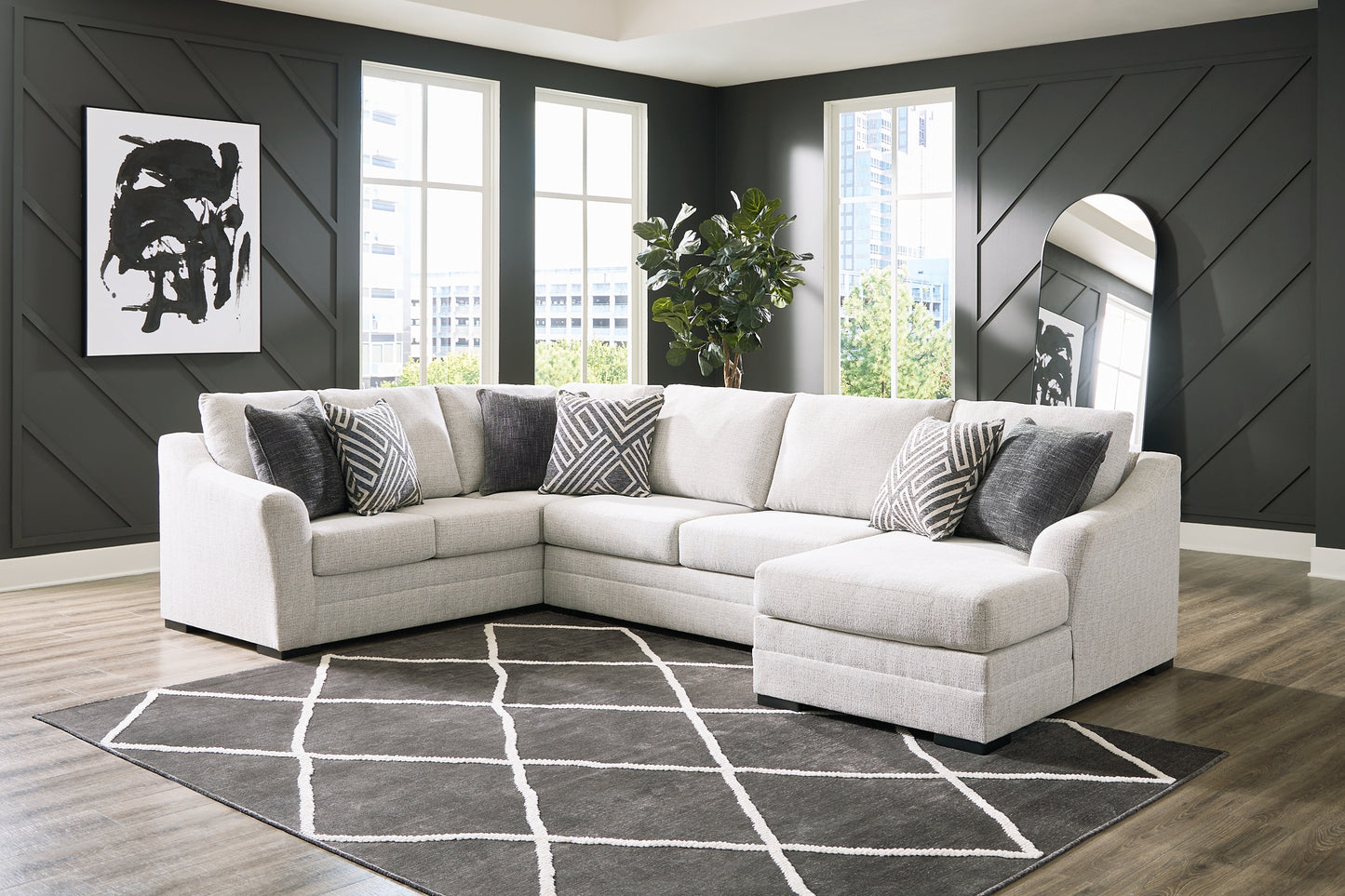 Koralynn 3-Piece Sectional with Ottoman